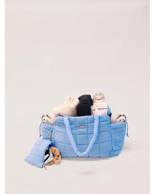 augustnoa Blue Weekender Duffle Bag