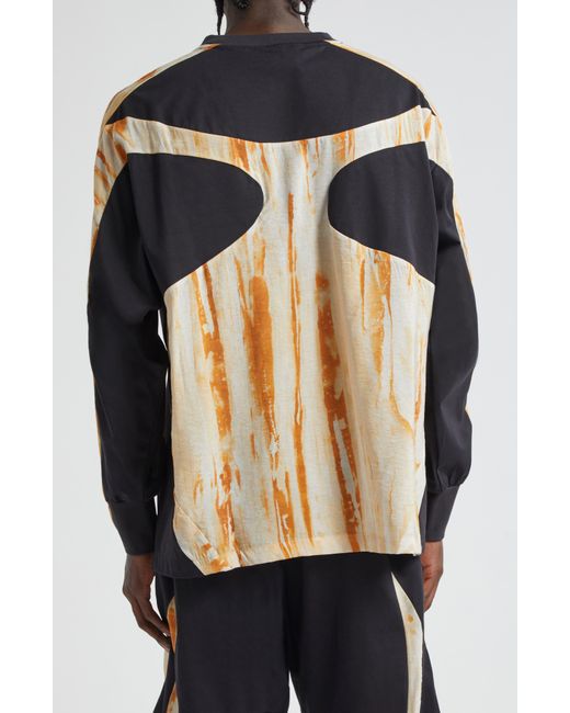 Y-3 Natural Rust Print Long Sleeve T-shirt for men