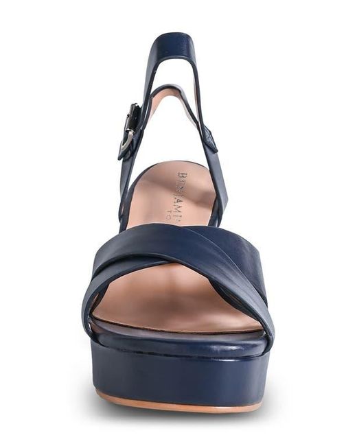 Touch Ups Blue Toby Ankle Strap Platform Sandal