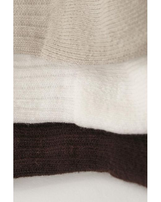 Fraise Natural The Sable Set Grip Socks