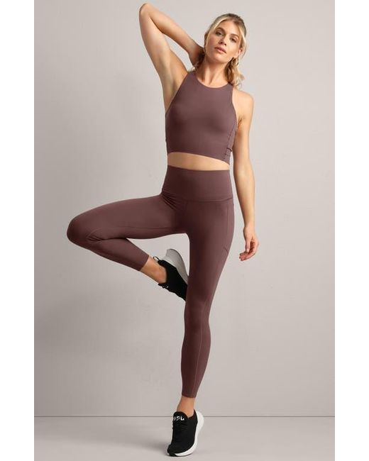 Rhone Purple Revive Pockets 7/8 Leggings