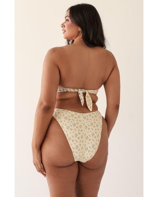 Dippin' Daisy's Natural Lotus Bandeau Bikini Top