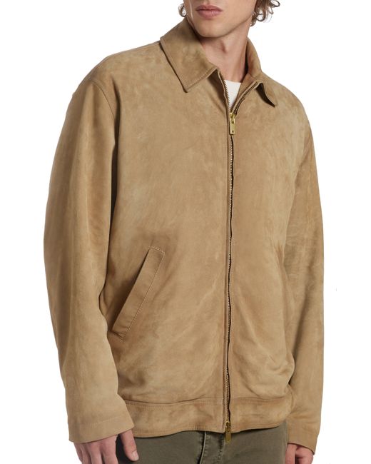 Golden Goose Deluxe Brand Brown Journey Leather Coach's Jacket for men