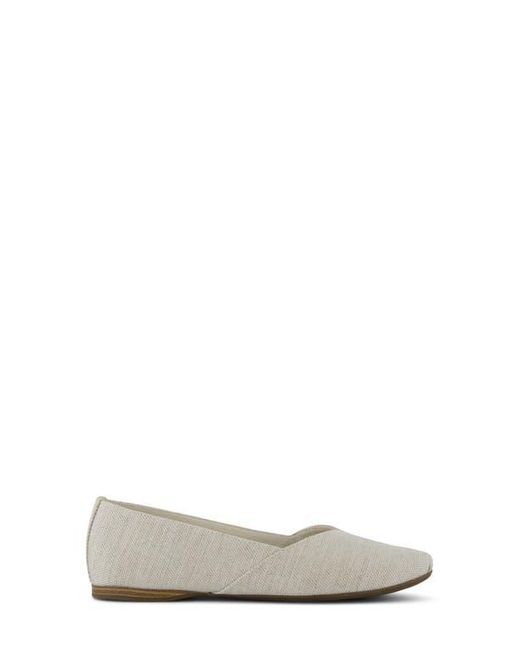 TOMS White Gemma Ballet Flat