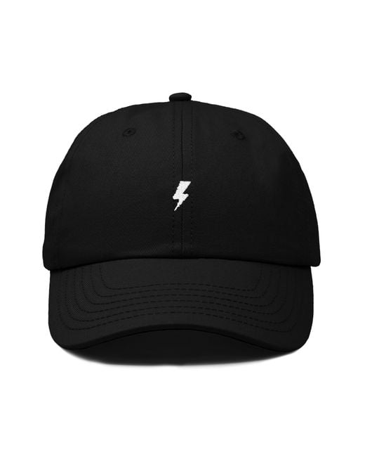 Alix Black Lil Bolt Dad Cap for men