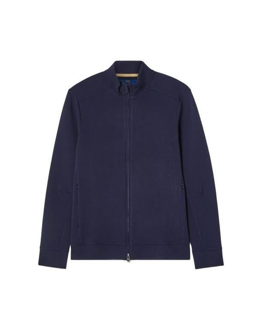 Robert Talbott Blue Evans Track Jacket for men