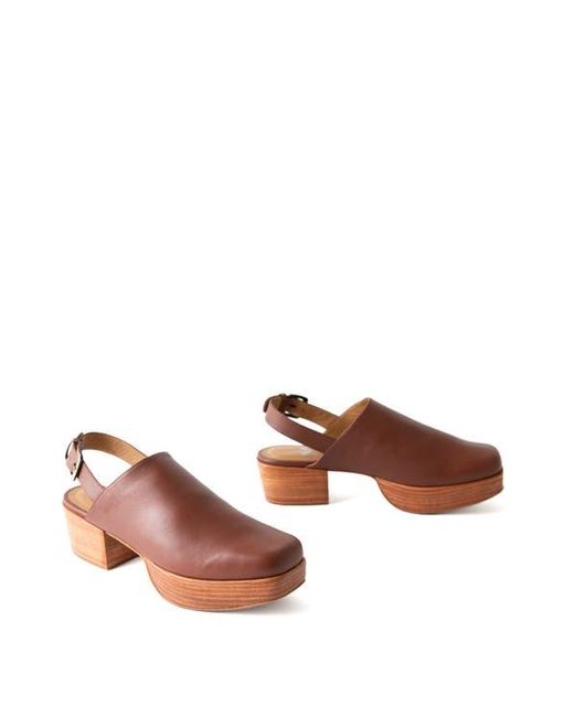 Fortress Brown Betty Slingback Platform Clog
