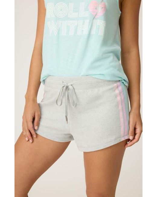 Pj Salvage White Roll With It Pajama Shorts
