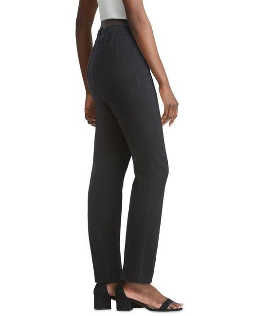 Jessica London Black Stretch Denim Straight-Leg Jegging