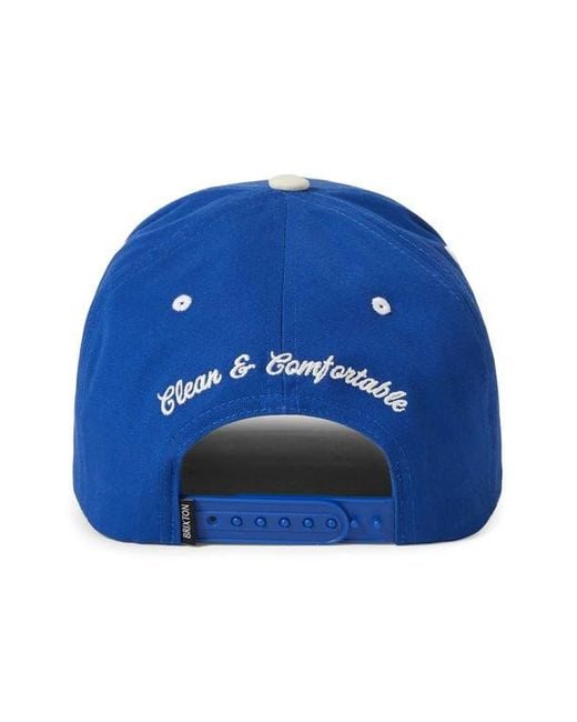 Brixton Blue Motel Netplus Snapback Baseball Cap