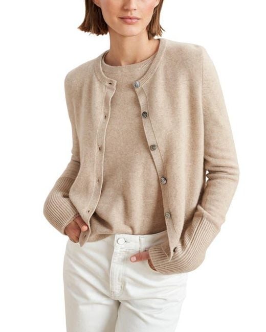 La Ligne Natural Solid Lean Lines Cardigan