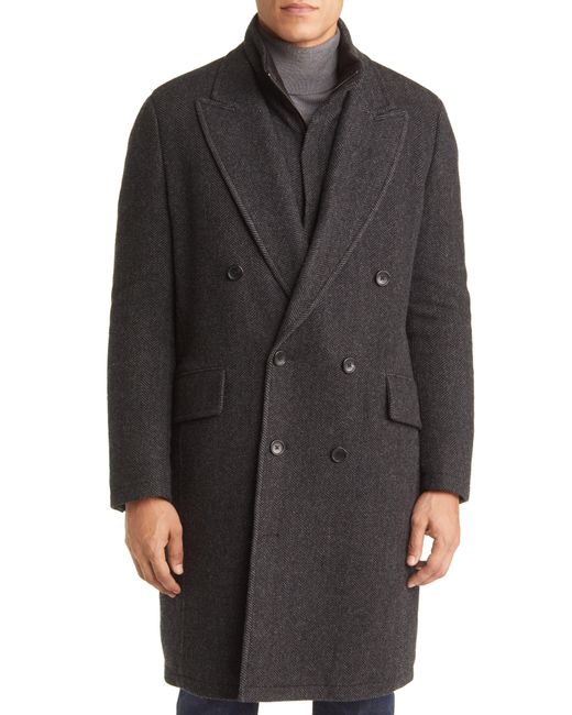 Cardinal Of Canada Townsend Wool & Cashmere Overcoat in Gray for Men | Lyst