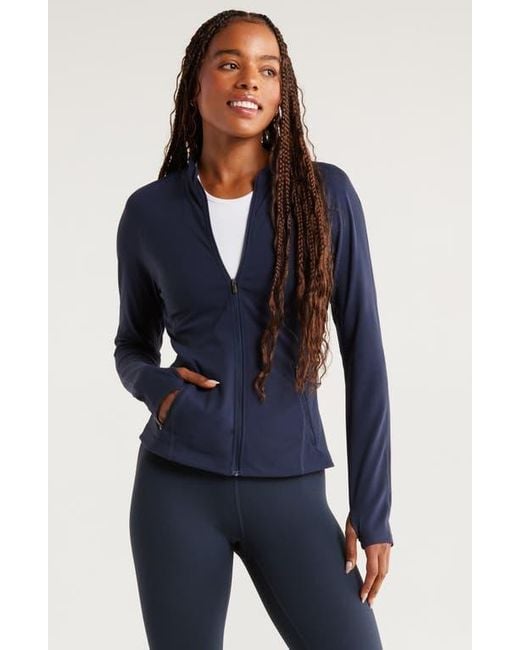 Zella Blue Studio Luxe Active Jacket