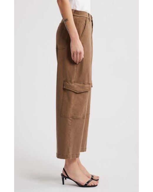 FRAME Brown The Station Crop Cargo Pants