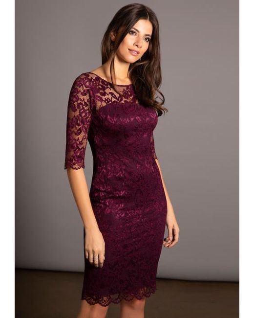 Alie Street London Red Lila Lace Dress
