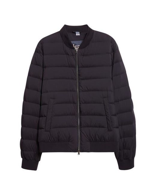 Herno Black L'Aviatore Matte Nylon Down Puffer Jacket for men