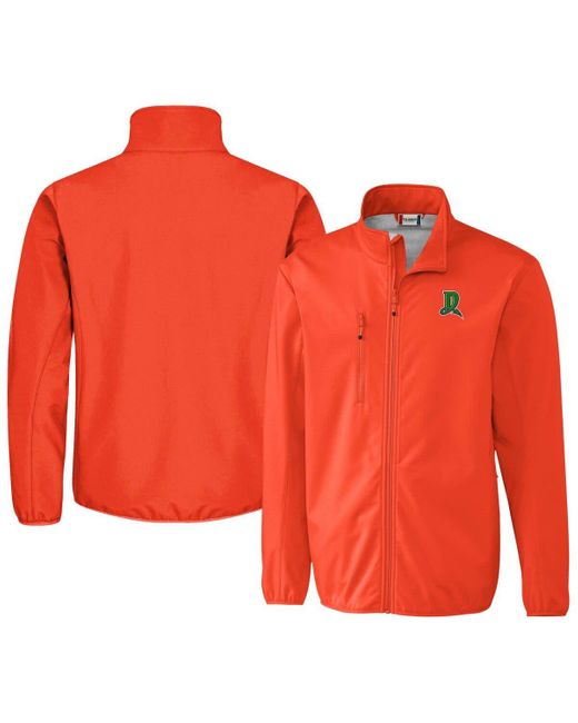 Cutter & Buck Orange Dayton Dragons Clique Trail Eco Stretch Softshell Full-zip Jacket At Nordstrom for men