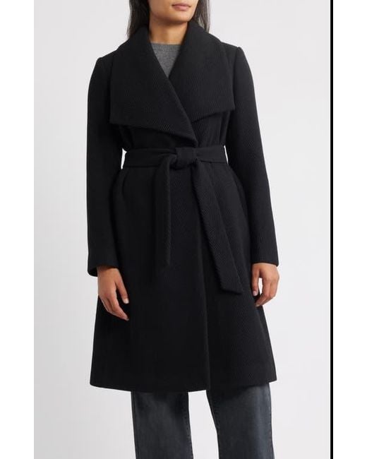Sam Edelman Black Chevron Pattern Tie Waist Coat