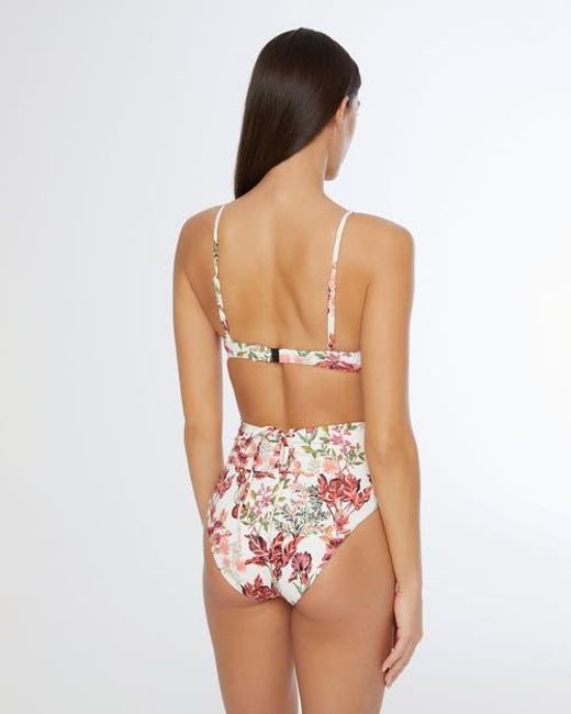 Onia Red Malin Bikini Top