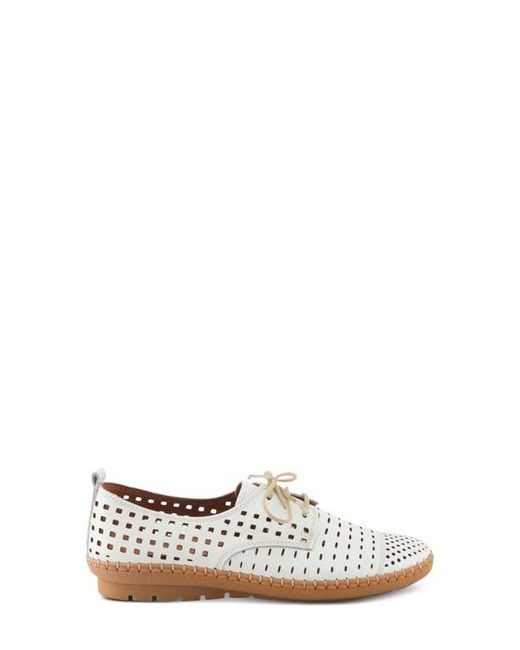 Spring Step White Deysi Perforated Derby
