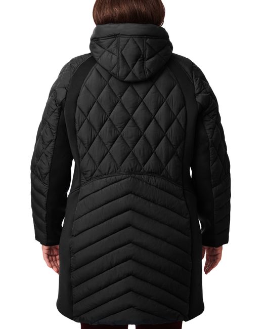 Bernardo Walker Packable Insulated Coat With Removable Hooded Bib in