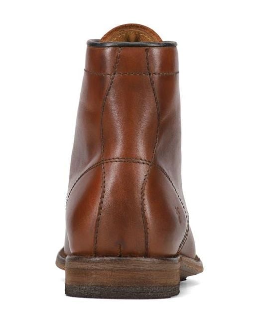 Frye Brown Tyler Flex Lace-Up Boot for men