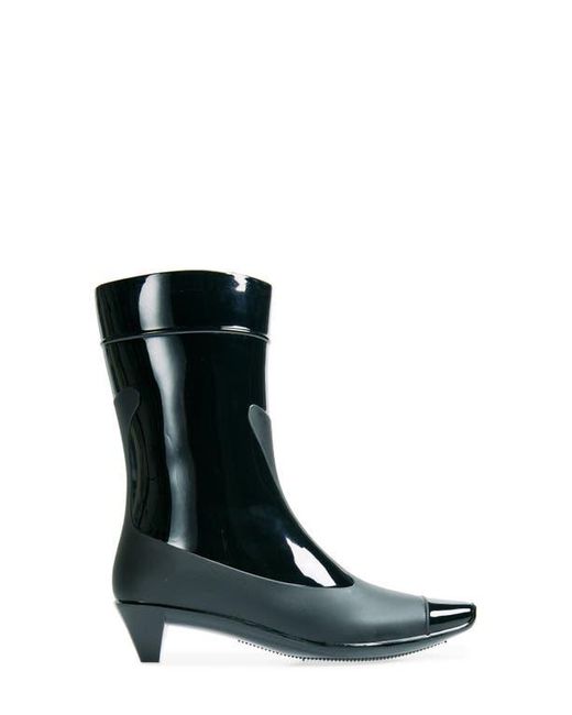 Jeffrey Campbell Black Drench Cap Toe Boot