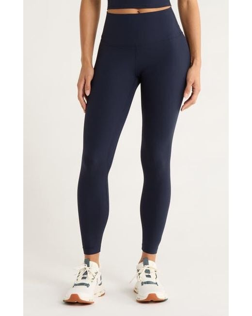 Mpg Blue Ribbed Leggings