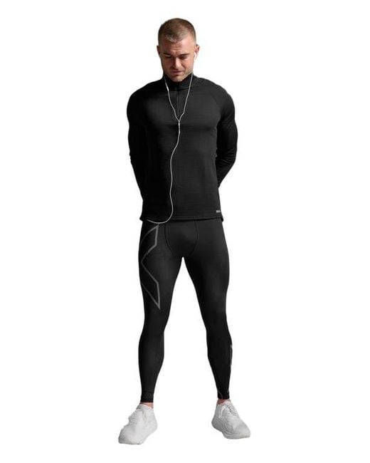 2xu Black Ignition Haptic 1/4 Zip for men