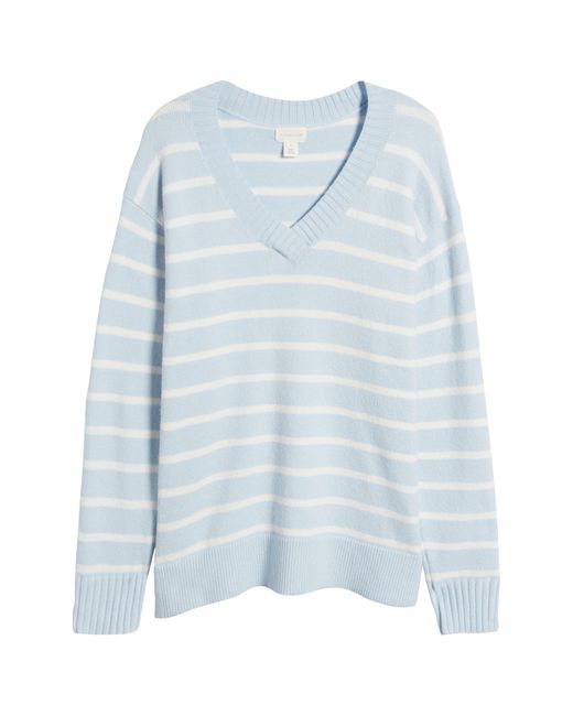 Caslon Blue Caslon(r) Relaxed Tunic Sweater