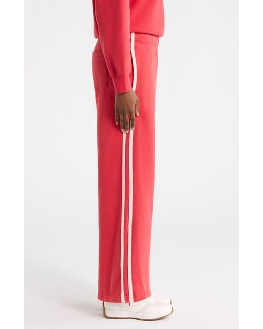 Marine Layer Red Cloud 9 Side Stripe Wide Leg Sweatpants