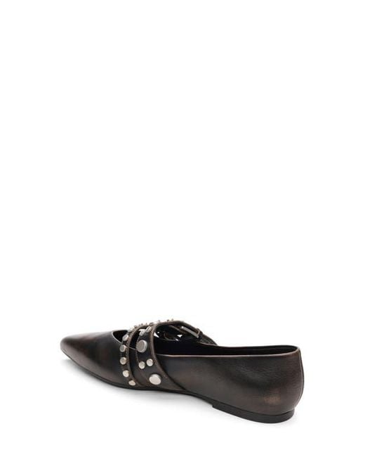 Ash Black Britnie Pointed Toe Flat