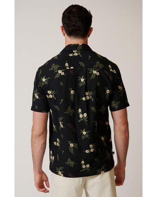 LEISURE LAB Black Jaco Button Up for men