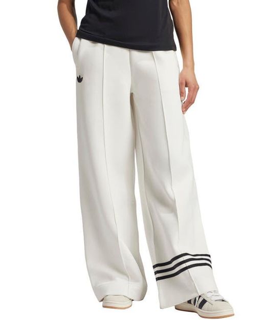 adidas Originals Neuclassics Wide Leg Track Pants in White