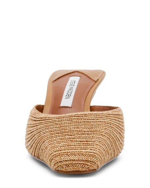 Steve Madden White Alyse Mule