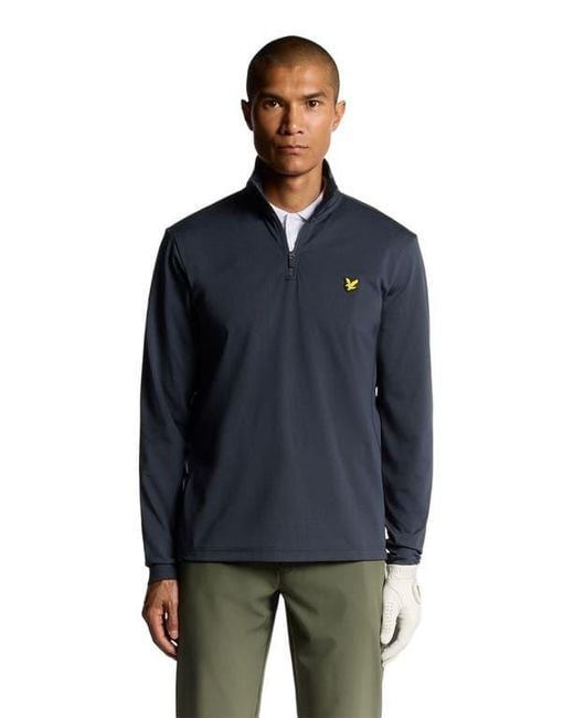 Lyle & Scott Blue Golf Course Midlayer for men