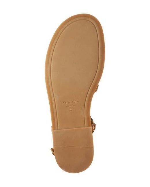 Rag & Bone Brown Geo Stud Gladiator Sandal
