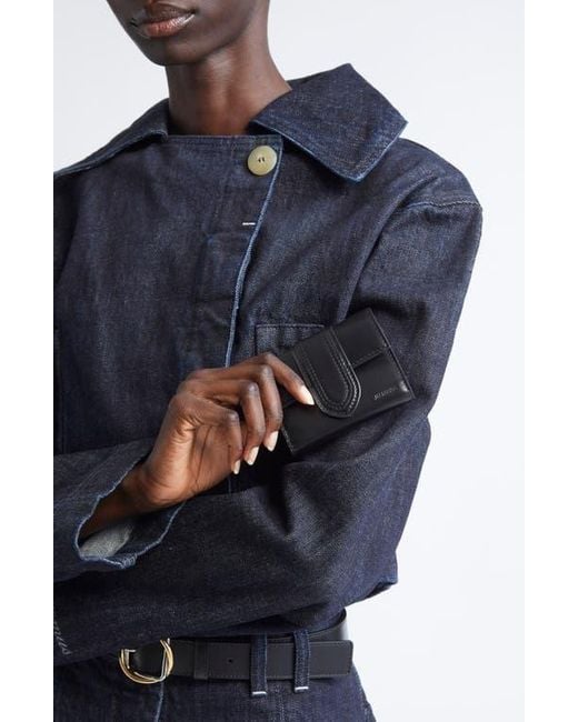 Jacquemus Black The Bambino Leather Wallet