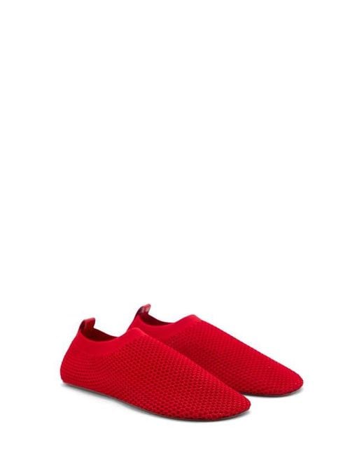 Mango Red Soft Mesh Flat