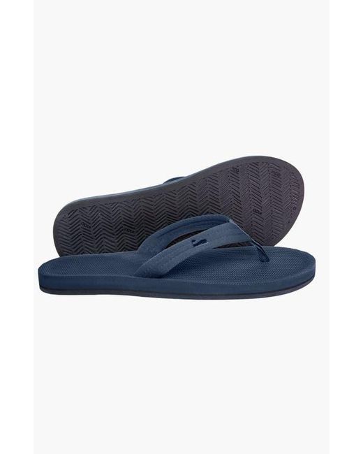 indosole Blue Responsibly-Made Tire Sole Easy Living Flip Flops for men