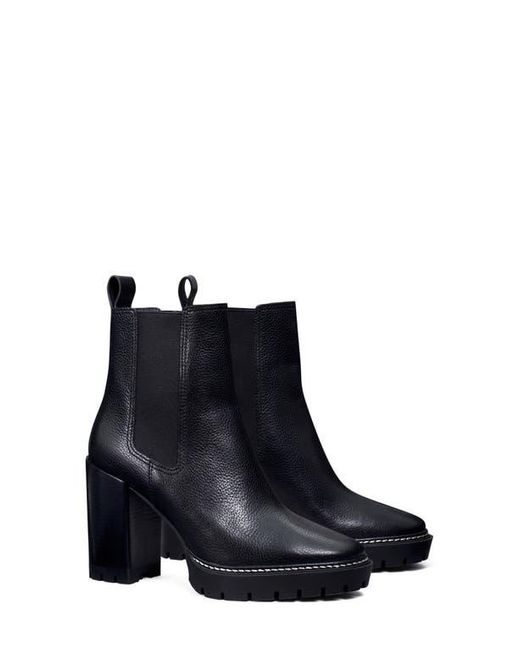 Tory Burch Black Chelsea 70Mm Lug Bootie