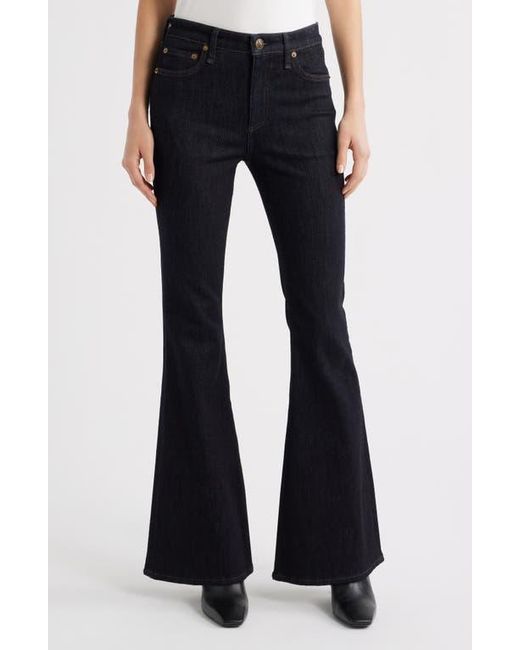 Rag & Bone Blue Flexi Dahlia Mid Rise Flare Jeans