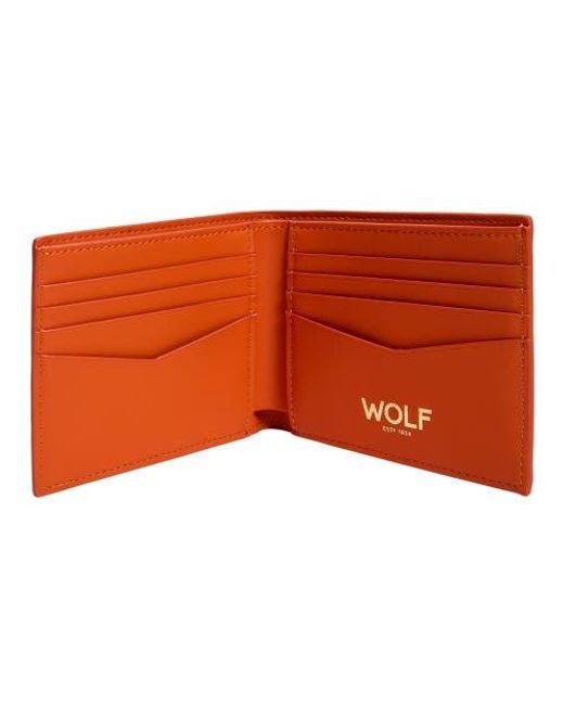 Wolf Orange Signature Billfold for men
