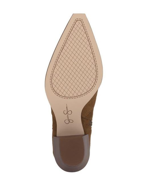Jessica Simpson Brown Helvona Pointed Toe Bootie