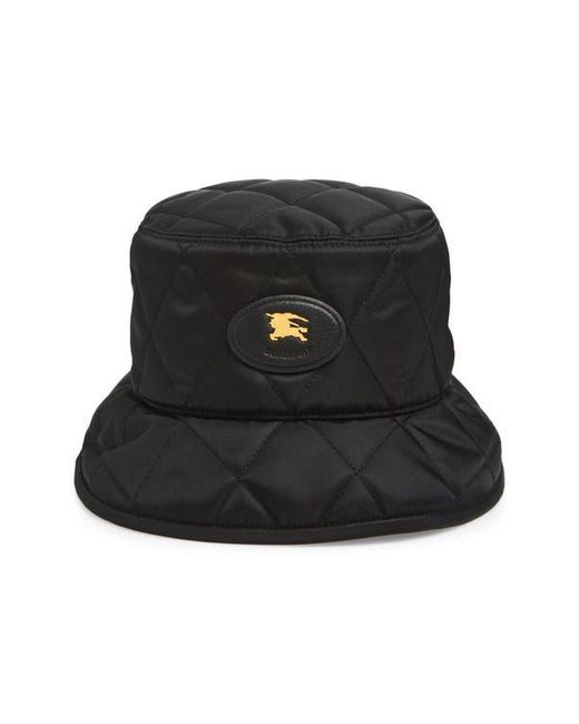 Burberry Ekd Stamp Quilted Nylon Bucket Hat in Black | Lyst