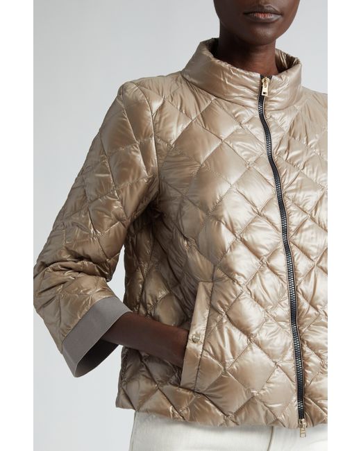 Herno Natural Diamond Quilt Ultralight Nylon Down Jacket