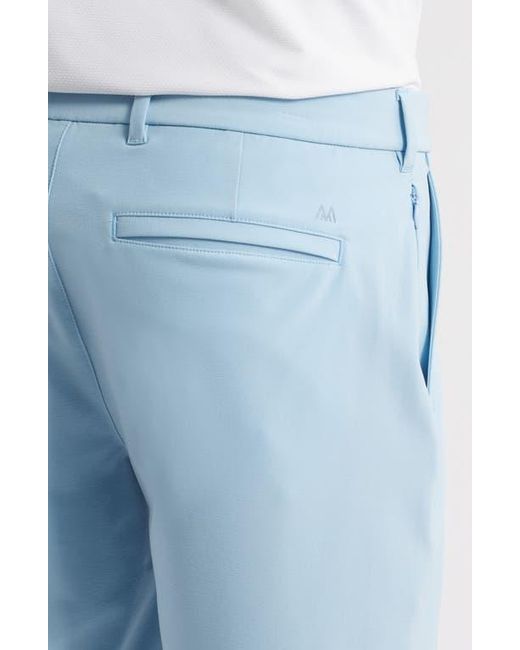 Mizzen+Main Blue Helmsman Flat Front Performance Golf Shorts for men