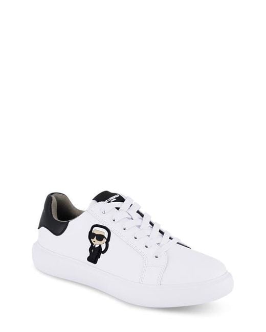 Karl Lagerfeld White Karl Patch Sneaker for men