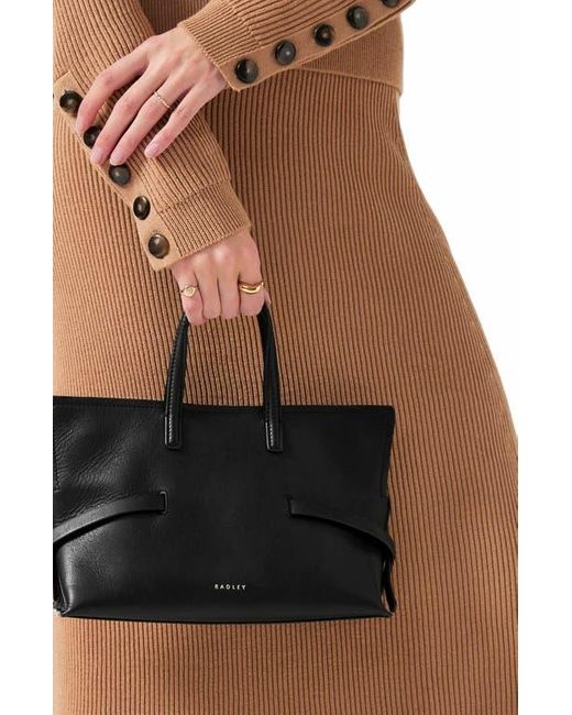 Radley Black Fleet Street Open Top Crossbody Bag