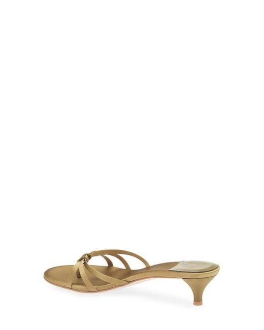 Jeffrey Campbell Metallic Doretta Kitten Heel Flip Flop